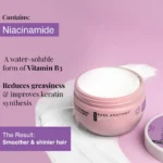 Bare Anatomy Ultra Smoothing Hair Mask with Shea Butter & Niacinamide for Frizzy Hair - 250 gm - Image 6