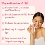 WishCare Tinted Lip Balm SPF 50 PA+++ | Brightening Lip Balm for Dark Lips - Image 3