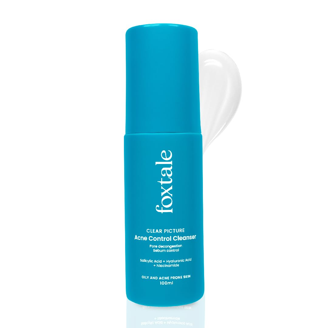 51NJoQ3W3aL._SL1080_ Foxtale 2% Salicylic Acid Face Wash for Oily & Acne Prone Skin - Image 1