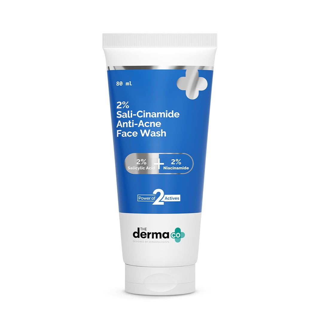 51OpBDs+GhL._SL1080_ The Derma Co 2% Sali-Cinamide Anti-Acne Face Wash (80ml) - Image 1