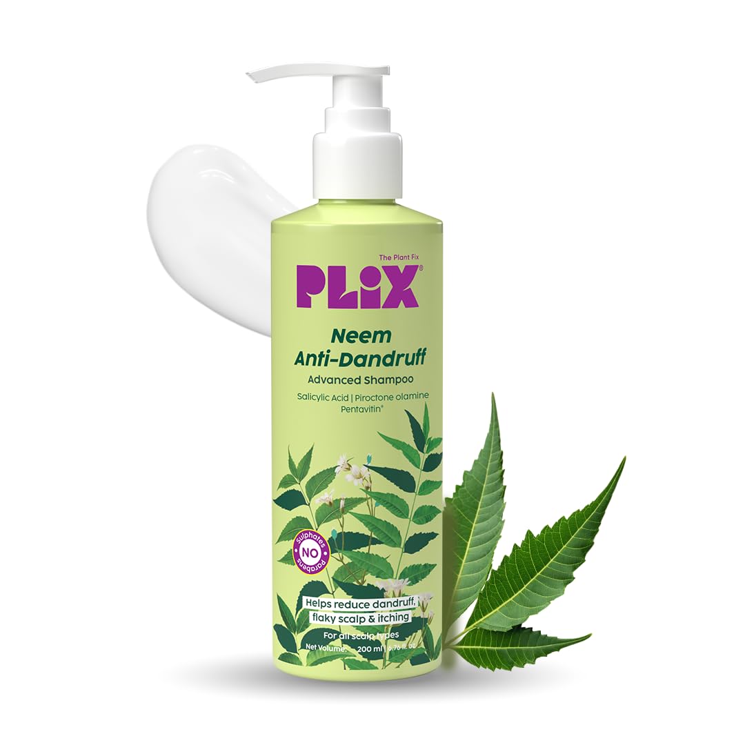 51ppa9ONqAL._SL1080_ The Plant Fix Plix Neem Anti-Dandruff Advanced Shampoo - 200 ML - Image 1