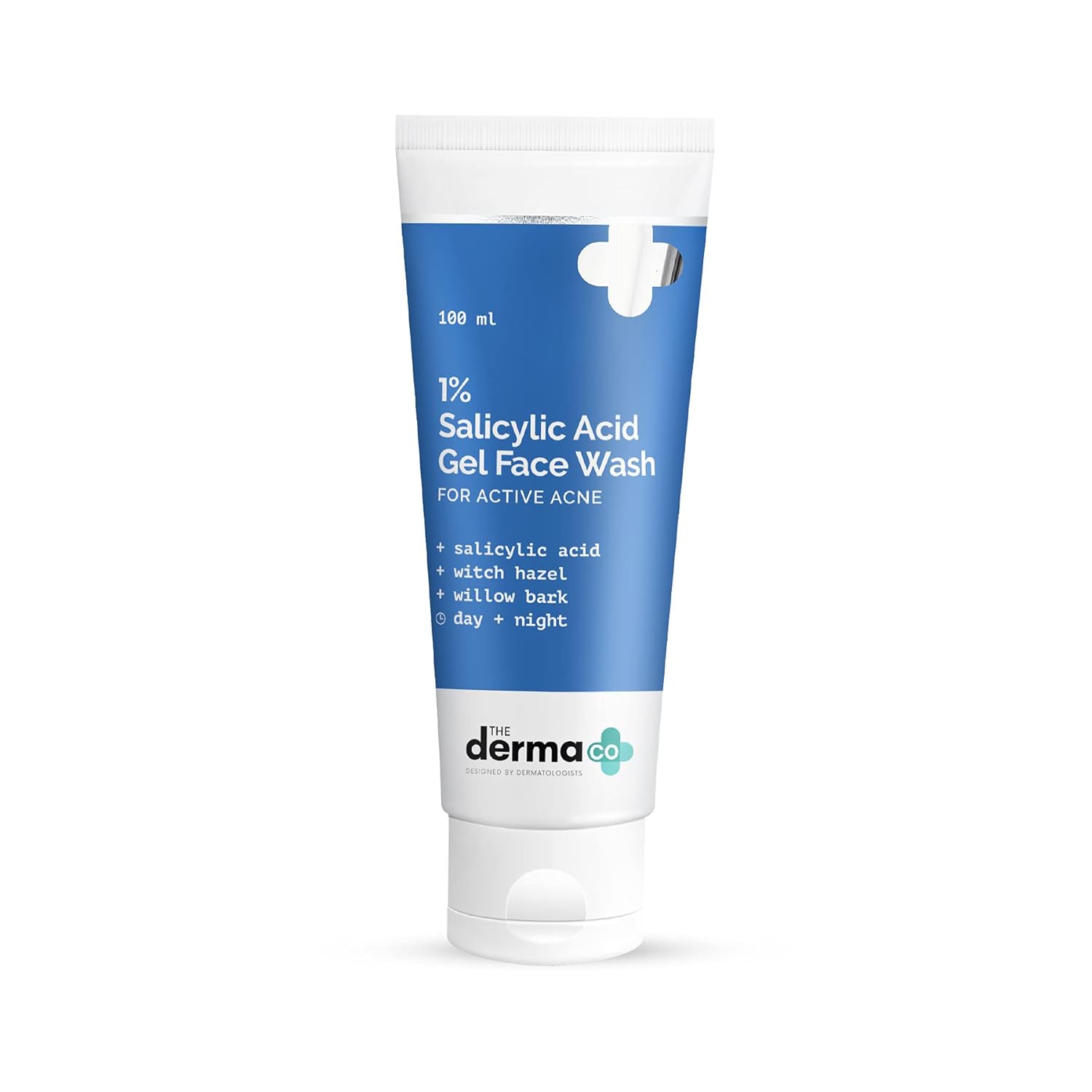 51vdikp4tPS._SL1500_ The Derma Co 1% Salicylic Acid Gel Face Wash with Salicylic Acid & Witch Hazel for Active Acne - 100 ml - Image 1