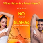 Chemist At Play 5% AHA Underarm Roll On for Odour Control & Pigmentation (Peach) - Image 7
