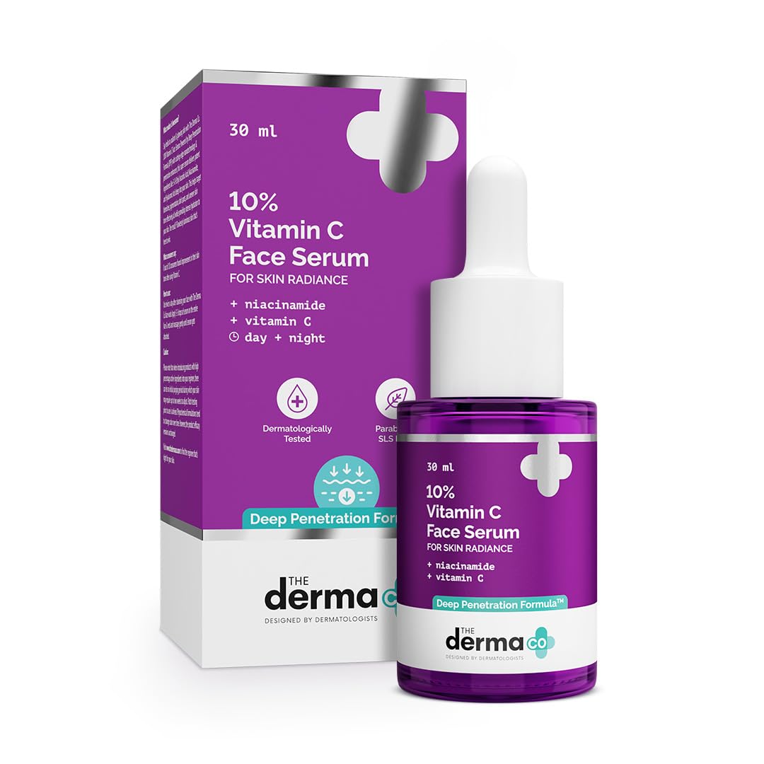 618ninTUjSL._SL1080_ The Derma Co 10% Vitamin C Face Serum - 30ml - Image 1