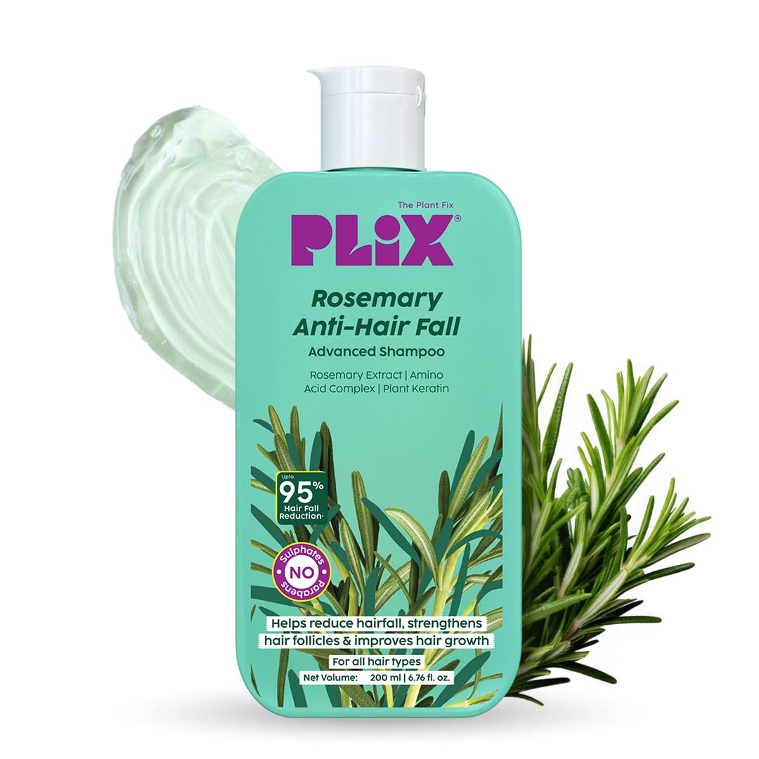 61Ko0aSqciL._SL1080_ The Plant Fix Plix Rosemary Advanced Anti HairFall Shampoo for Decreases Hair Fall & Breakage - 200 ML - Image 1