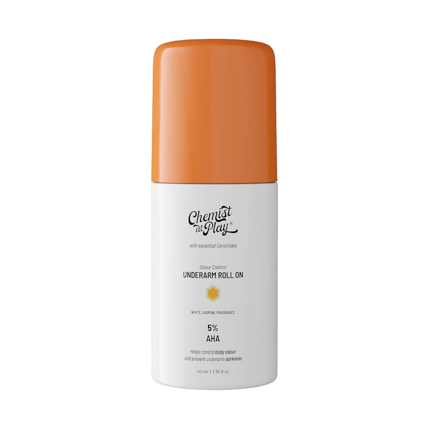 61NQk382LrL._SL1500_ Chemist At Play 5% AHA Underarm Roll On for Odour Control & Pigmentation (White Jasmine) - Image 1