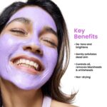 Foxtale De-Tan Face Mask for Glowing Skin| Clay Mask with Lactic Acid for Tan Removal - Image 4