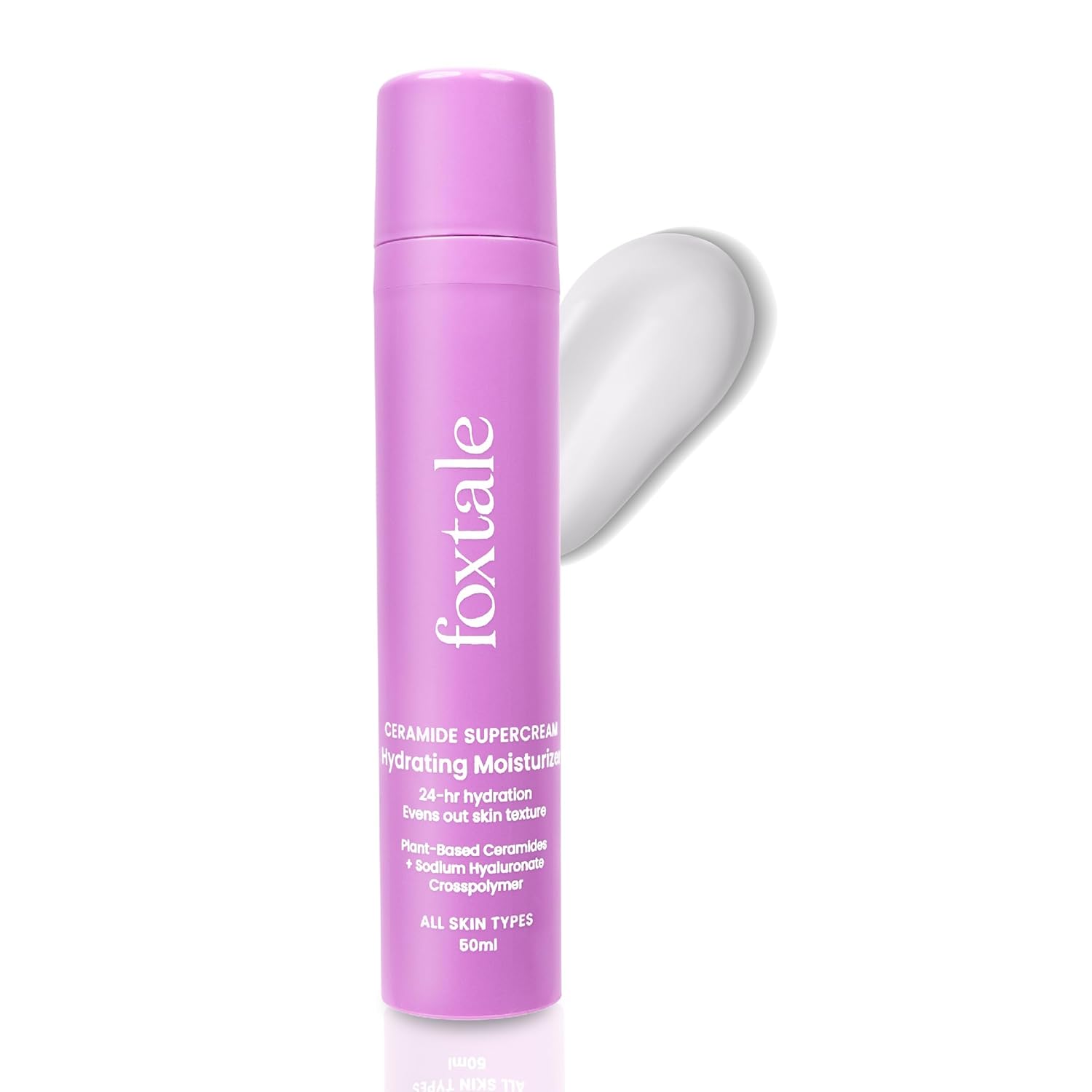 61h37YpgzVL._SL1500_ Foxtale 5x Hydrating Ceramide Moisturizer for Face | Micro Hyaluronic Acid & 3 Ceramides - 50ml - Image 1