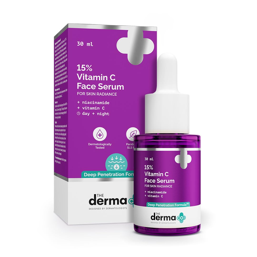 61qBN6GPz+L._SL1080_ The Derma Co 15% Vitamin C Face Serum - 30 Ml - Image 1