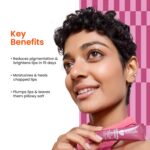 Foxtale SPF 30 Brightening Lip Balm for Dark Lips with Peptides & Vitamin C- Light Mauve Glaze 12gm - Image 2
