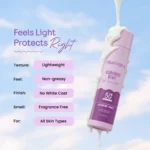 Aqualogica Illuminate+ Dewy Gel Sunscreen SPF 50+ PA++++ (Wild Berries) - 50g - Image 6