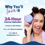 Aqualogica Illuminate + Hydra Gel Moisturizer with Wild Berries & Alpha Arbutin - 200 gm - Image 2