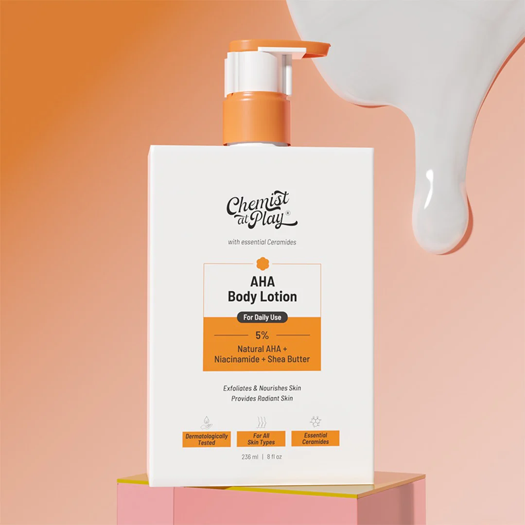 First_Image_Guides__3x_ba86737c-8cfd-48e7-b3cc-d5da74cbfda2 Chemist At Play 5% AHA Body Lotion with Niacinamide & Shea Butter - Image 1