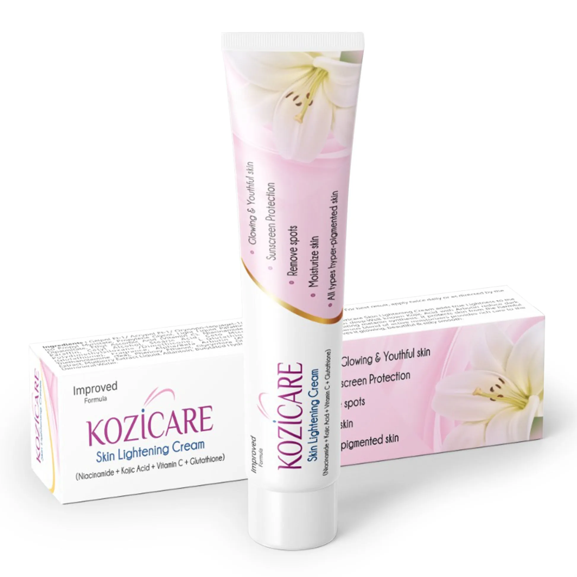 Kozicare Skin Lightening Non-Sticky Cream Lotion - 1 Kozicare Skin Lightening Non-Sticky Cream Lotion - Image 1