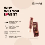 MARS Creamy Matte Lipstick (12 Khoobsurat Kuchipudi) - Image 7
