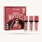 MARS Queen of Mattes Liquid Lipsticks Box Set of 3 (02 Peaches and Nudes)