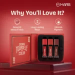 MARS Queen of Mattes Liquid Lipsticks Box Set of 3 (04 Browns) - Image 3