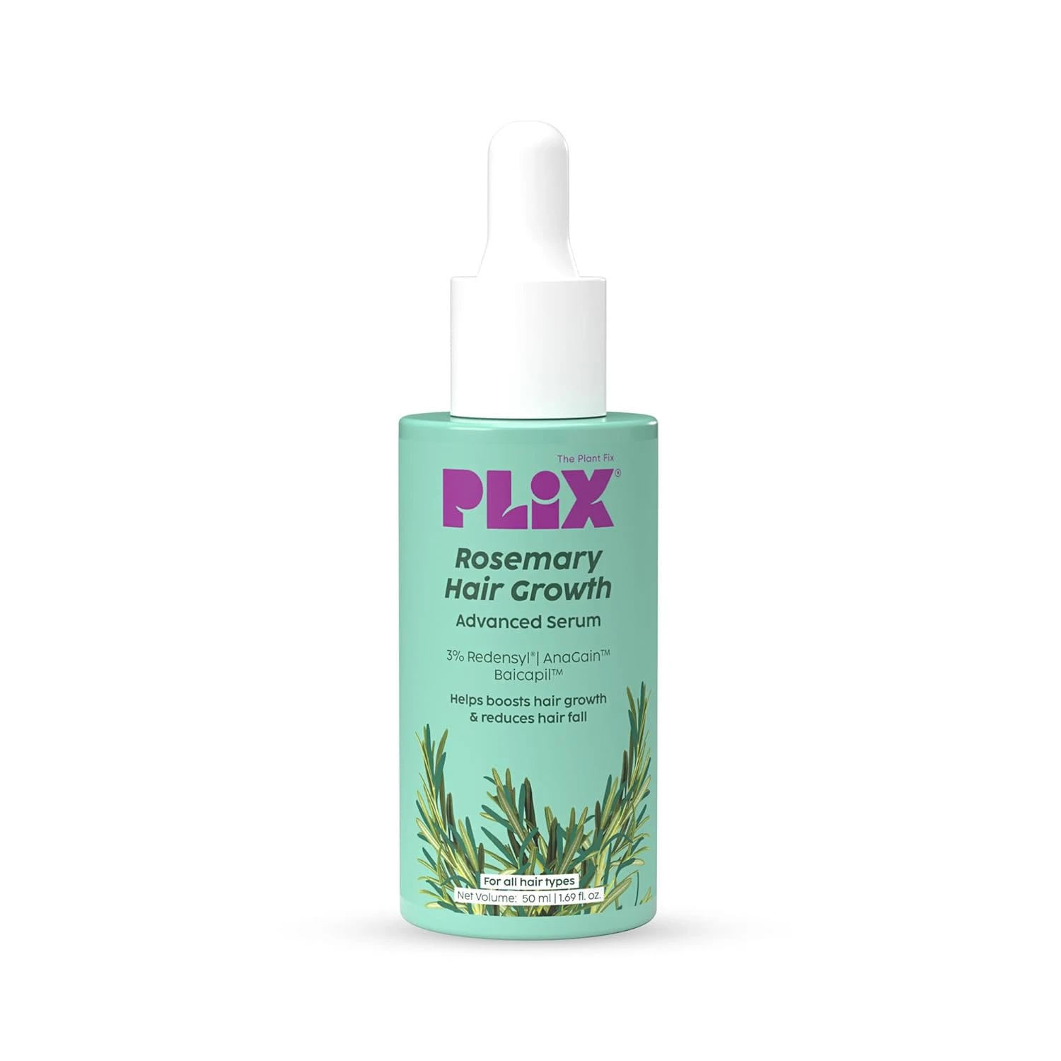 Plix Rosemary Advanced Hair Growth Serum (50 ml) - 1 Plix Rosemary Advanced Hair Growth Serum (50 ml) | 3% Redensyl, 4% AnaGain, 3% Baicapil - Image 1