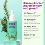 Plix Rosemary Advanced Hair Growth Serum (50 ml) | 3% Redensyl, 4% AnaGain, 3% Baicapil - Image 6