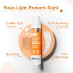 The Derma Co 1% Hyaluronic Sunscreen Aqua Gel SPF 50 PA++++ (50g) - Image 4