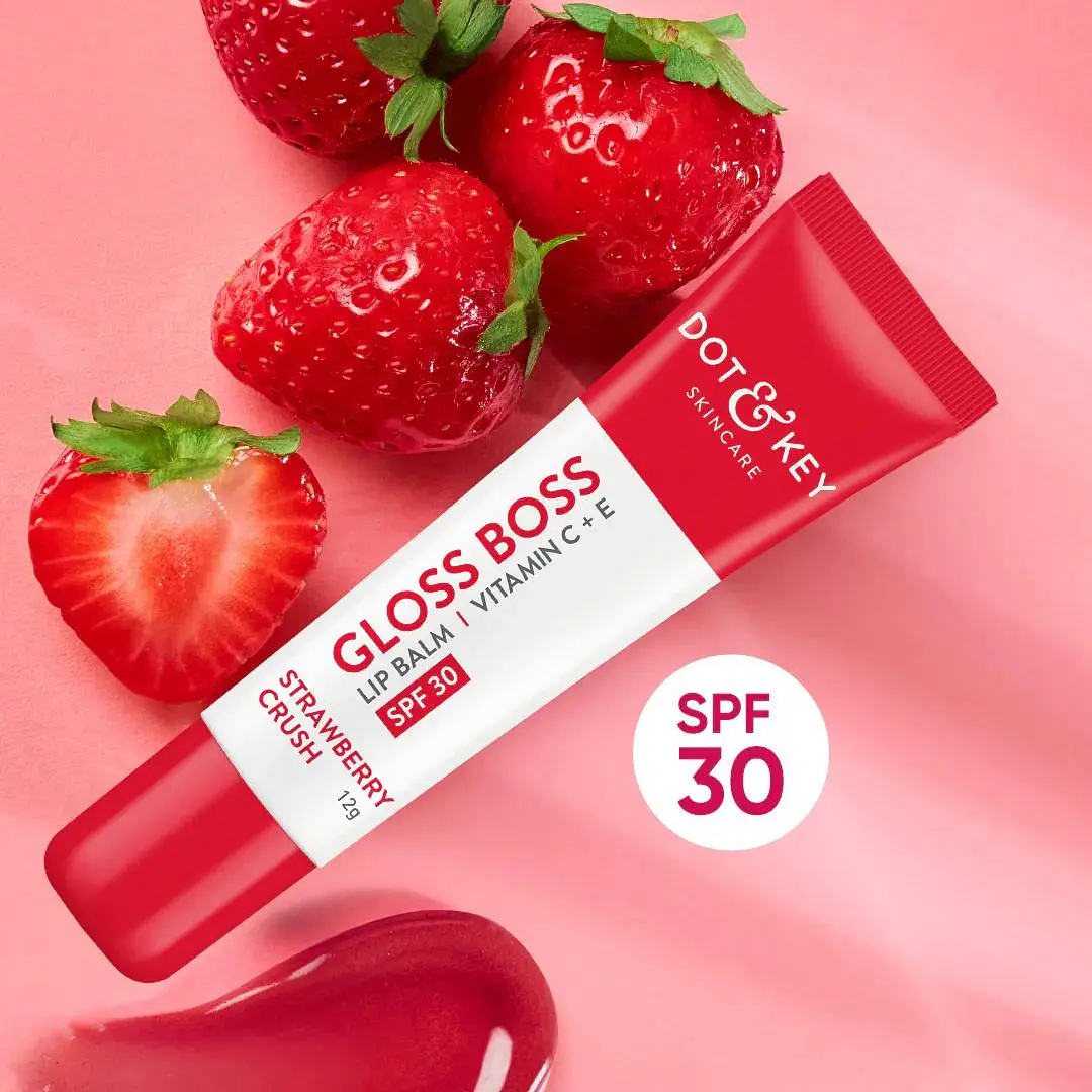 Vitamin C + E Gloss Boss Lip Balm-1 Dot & Key Vitamin C + E Gloss Boss Lip Balm In-Vivo Tested SPF 30 - Image 1