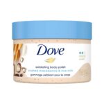 Dove Exfoliating Body Polish| Body Scrub |Deeply Nourishing Crushed Macadamia and Rice Milk | Sulphate Free|298gm