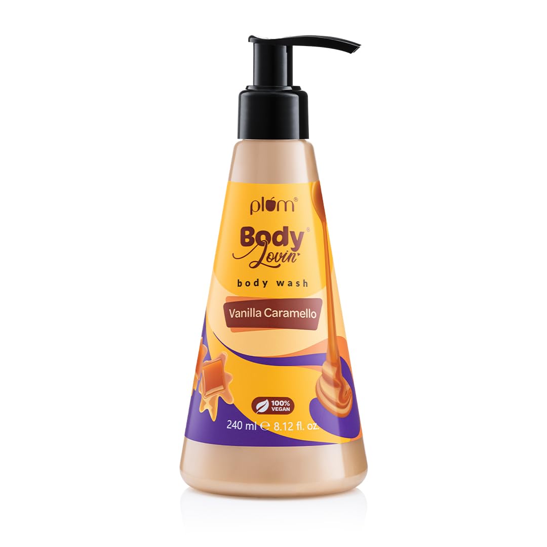 51izAvu2I0L._SL Plum BodyLovin' Vanilla Caramello Body Wash | SLS-Free Creamy Shower Gel For Women - 240ml - Image 1