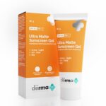 The Derma Co Ultra Matte Sunscreen Gel with SPF 60|Prevents Sun Damage|For all skin type - 50g