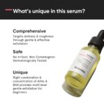 Minimalist 10% AHA BHA Exfoliating Serum For Beginners, AHAs (Lactic Acid & Glycolic Acid) & BHA (Salicylic Acid) Serum, 30ml - Image 2