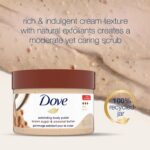 Dove Exfoliating Body Polish Scrub For Dry Skin With Brown Sugar & Coconut Butter,No Sulfate, Coconut Scent - 298g - Image 6
