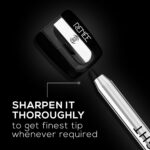 RENEE Midnight Kohl Kajal Pencil | Waterproof, Smudgeproof With Sharpener | 24 Hours Long Stay - Image 7