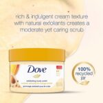 Dove Exfoliating Body Polish Scrub for Dry Skin with Crushed Almond and Mango Butter,Sulfate-Free, Fruity Scent, 298g - Image 6