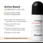 Minimalist Underarm Roll On Deodorant with Nonapeptide + AHA BHA 06% | Controls Odour & Fades Darkness - 40 ML - Image 7