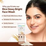 Mamaearth Rice Dewy Bright Face Wash With Rice Water & Niacinamide for Glass Skin - Image 7
