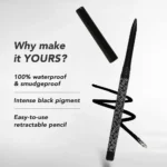 Kay Beauty Kohlstar 24 Hour Kajal Pencil - Spade (Black, Matte) - Image 4