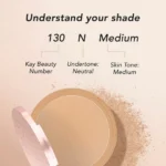 Kay Beauty Matte Compact - 130N Medium - Image 4